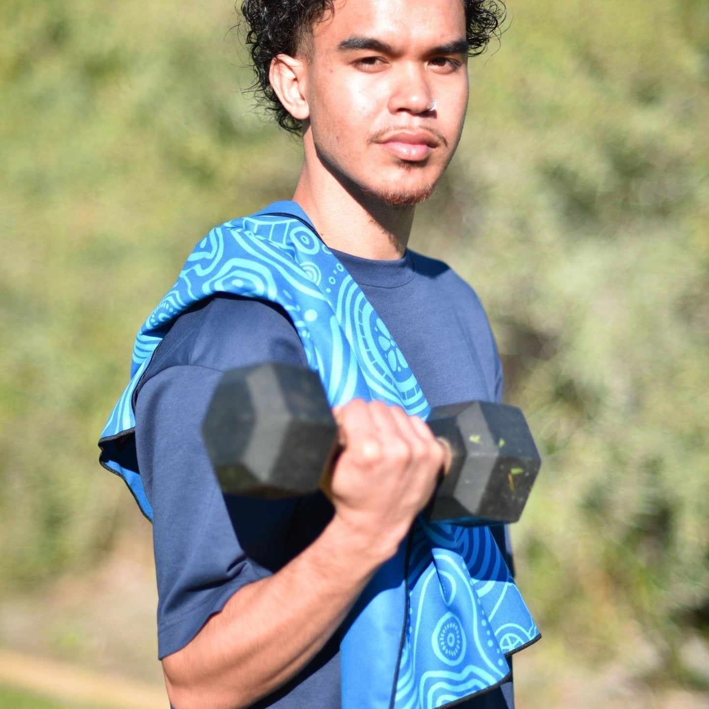 Close-up detail of Inner Spirit Indigenous artwork showcasing traditional Aboriginal dot painting techniques with spiritual symbols, soul patterns, and cultural motifs that represent the sacred inner essence and ancestral spiritual guidance