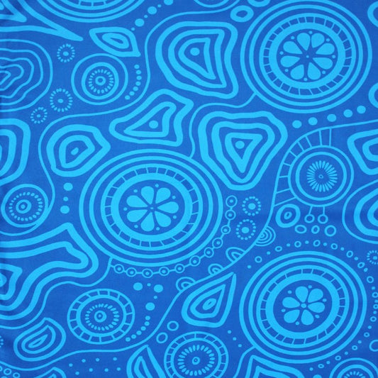 Inner Spirit Indigenous Gym Towel featuring sacred Aboriginal artwork with traditional symbols representing the inner spiritual essence, soul connection, and ancestral wisdom through authentic dreamtime patterns and dot work designs