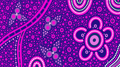 Jabirr Jabirr Country Indigenous Gym Towel showcasing authentic Aboriginal artwork with traditional dot painting techniques, country symbols, and cultural patterns that represent the sacred connection to Jabirr Jabirr ancestral lands and spiritual heritage
