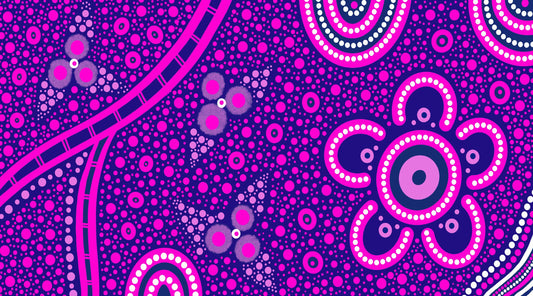 Jabirr Jabirr Country Indigenous Gym Towel showcasing authentic Aboriginal artwork with traditional dot painting techniques, country symbols, and cultural patterns that represent the sacred connection to Jabirr Jabirr ancestral lands and spiritual heritage
