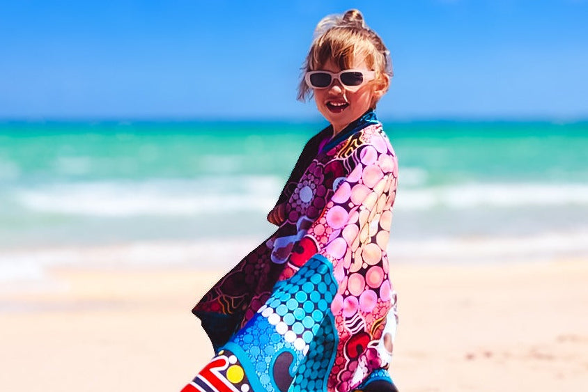 A Breath of Fresh Air Kids Travel Towel Side Facing